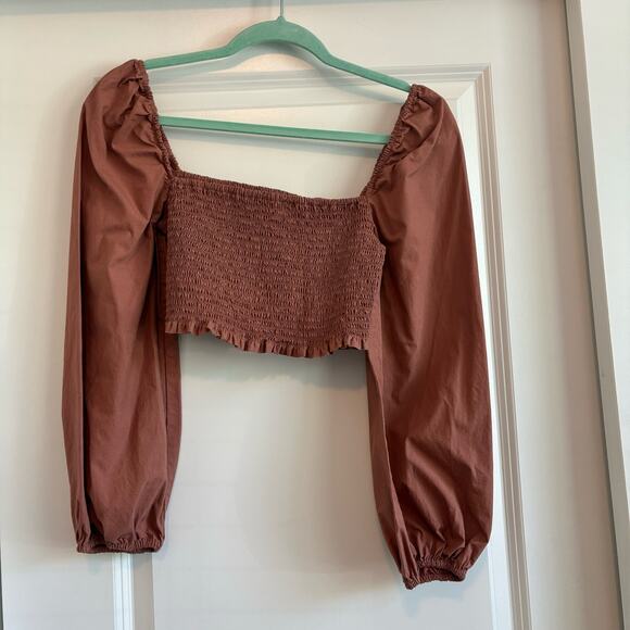 Aritzia Wilfred Inaya Top Pink Sz M Beachy Resort Vacation - Picture 1 of 8